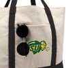 North Dakota State University Primary Logo Canvas Tote Bag With External Pocket, Reusable Shoulder Bag for Shopping, School, Beach - 2 of 4