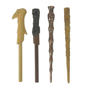 Harry Potter Wizarding World Wand Pens Set of 4 - Voldemort, Hermione, Dumbledore Wands - 1 of 4