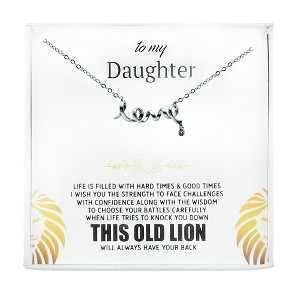 Daughter Greeting Card Sterling Silver Hearts Necklace for Women Ginger Lyne Collection - 1 of 4