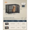 SONGMICS HOME Heavy-Duty Dog Crate, 48 x 29.5 x 34.7 Inches Dog Cage for Large Dogs, Expandable Dog Kennel, Ink Black - 4 of 4