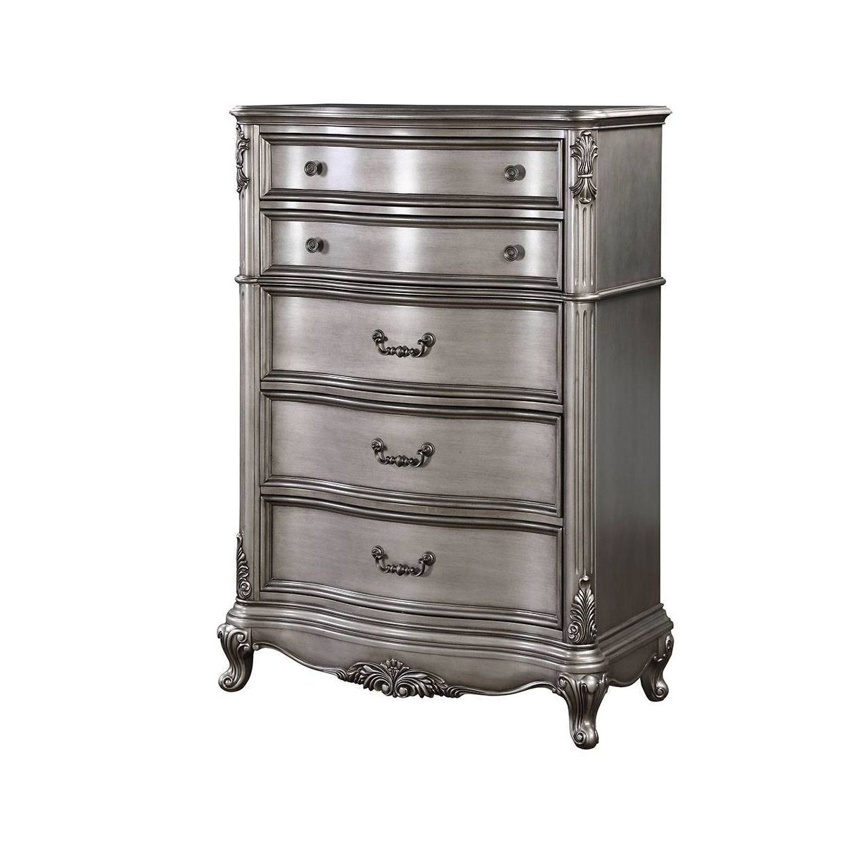 Acme Furniture Ariadne 5-Drawer Dresser Antique Platinum Finish - thumbnail 9