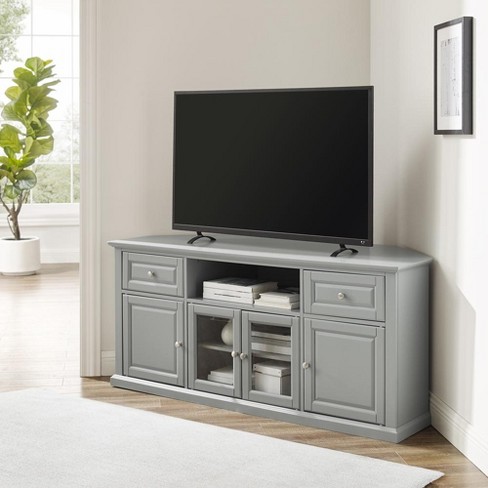 60" Corner Tv Stand Gray - image 1 of 2