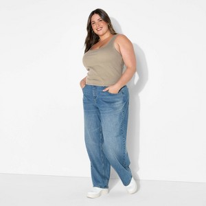 Women's Slim Fit Scoopneck Tank Top - Wild Fable™ - 1 of 3