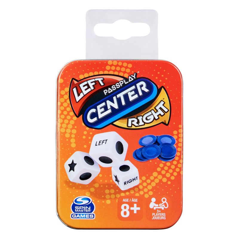 Spin Master Games Left Center Right Tin Dice Game, 1 of 8