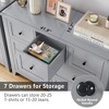 7 Drawers Dresser for Bedroom, Farmhouse Wood Dressers & Chest of Drawers for Clothes - 4 of 4