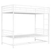 Whisen Twin Over Twin Metal Bunk Bed with Shelf and Guardrails - 4 of 4