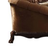 Acme Furniture Dresden Sofa Golden Brown Velvet/Cherry Oak Finish - 4 of 4