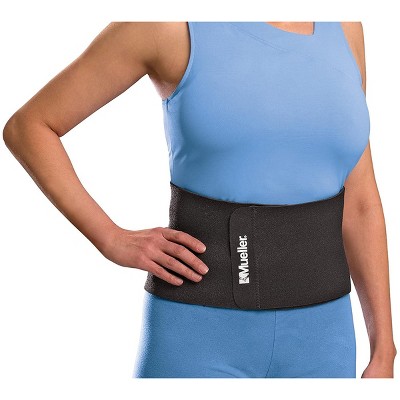 Mueller Adjustable Back Brace With Lumbar Pad - Regular - Black : Target