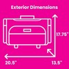 Everything Mary XL 4 Wheel Collapsible Rolling Sewing Machine Storage Case, Pink Floral - 4 of 4