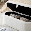 NicBex Ottoman with Storage Bench Storage Organizer Ottoman Modern End of Bed Bench Shoe Stool Toy Storage for Entryway Bathroom Bedroom - 4 of 4