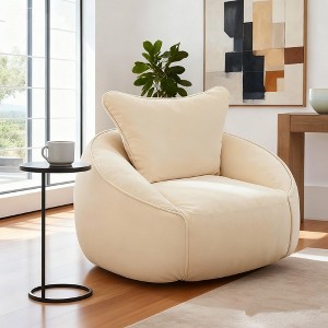 Hooseng Memory Foam Bean Bag Chair, BeanBag Chair with Cushion，Bean Bag Sofa for Living Room, Lounge Areas - 1 of 4