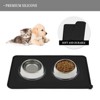 Kumasinova 22" x 14" Waterproof Pet Feeding Mat for Cat Dog Water Bowl with BPA Free Dogs Cats Food Mats Prevent Spill - 3 of 4