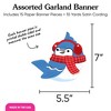 Big Dot of Happiness Winter Birds Garland Banner, Winter Holiday Party Decorations Backdrop, 30 Feet of Cord, 15 Paper Christmas Shapes Double-Sided - 4 of 4