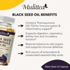 Mulittea Black Seed Oil 1000mg – Cold-Pressed Black Cumin (Nigella Sativa) Capsules – 3% Thymoquinone – Omega 3 6 9 – 120 Softgels - 4 of 4