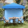 Costway 10ft X 10ft Pop Up Tent Slant Leg Canopy W/ Roll-up Side Wall - image 3 of 4