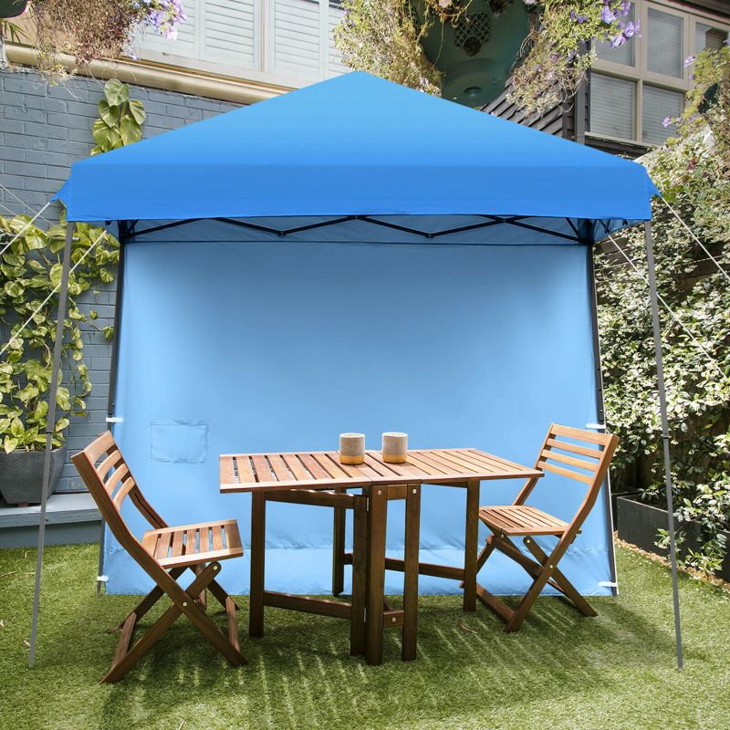 Costway 10ft X 10ft Pop Up Tent Slant Leg Canopy W/ Roll-up Side Wall, 3 of 11