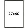 PosterPalooza | Antique Black Picture Frame - UV Acrylic, Foam Board Backing, Hanging Hardware - 2 of 4