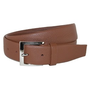 CrookhornDavis Men's Parma Buttercalf Grain Tubular Leather Dress Belt - 1 of 4