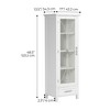 Delaney Linen Cabinet with 1 Door and 1 Bottom Drawer - image 4 of 4