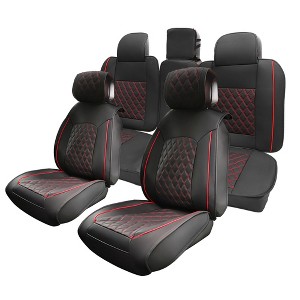 Unique Bargains Car Front Rear Seat Covers Seat Pad for Toyota Tacoma 2005-2024 5 Pcs - 1 of 4