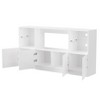 YOOCOZZ High Gloss TV Stand for TVs up to 75" with LED Lights,Large Storage Cabinet and Tempered Glass Shelves - 4 of 4