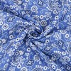 Anna-Kaci Women’s Cotton Square Scarf with Floral and Paisley Print for Neck Hair and Handbag Styling - 22.8IN×22.8IN - 4 of 4