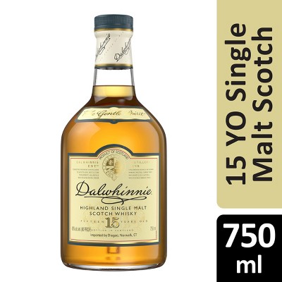 Dalwhinnie 15yr Single Malt Scotch Whisky - 750ml Bottle