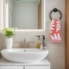 REGALWOVEN Leaves Pattern Cotton Soft Absorbent Decorative Hand Towels for Bathroom Kitchen 13 x 29 Inch - 3 of 4