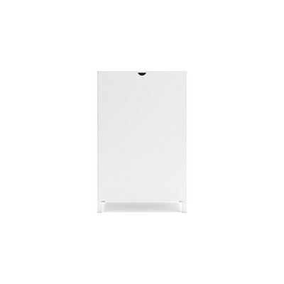 White Matte 5-Drawer Transitional Tall Dresser