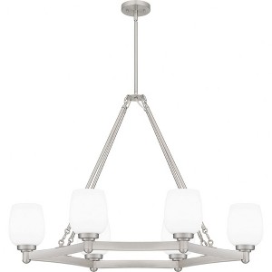 Quoizel Lighting Penning 6 - Light Chandelier in  Brushed Nickel - 1 of 4