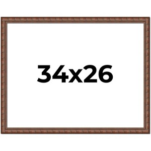 PosterPalooza | 34x26 Modern Bamboo Picture Frame, UV Acrylic, 5 Finishes - 1 of 4
