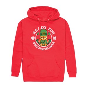 Men's - Garfield - Ready for Shananigans St. Patrick's Day Graphic Fleece Pullover Hoodie - 1 of 4