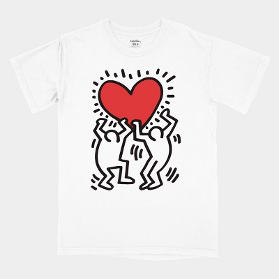 Men's Keith Haring Short Sleeve Crewneck T-Shirt - White L