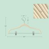 30-Pack Pants Hangers, 16.7-Inch Long Velvet Hangers with Adjustable Clips,  Heavy-Duty, Non-Slip Skirt Hangers, Velvet Pants Hangers - 2 of 4