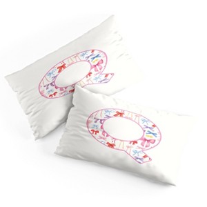 Deny Designs King April Lane Art Fancy Bow Monogram Q Microfiber Printed Pillow Sham - 1 of 3