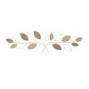 13" x 43" Metal Leaf Wall Decor Brown - Olivia & May: Iron Nautical Coastal Beach Art, Vertical Orientation - 4 of 4