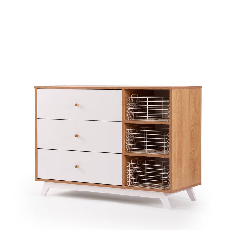 Teen Central Park 3 Drawer Dressers with Shelves - dadada baby, 4 of 11