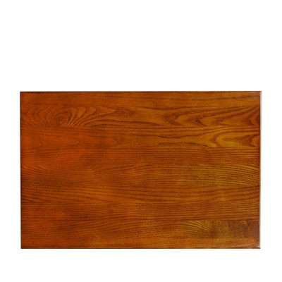 Russet Solid Wood Mission End Table with Drawer and Shelf