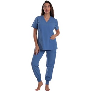 Just Love Women's V-Neck Scrub Set with Jogger Pants  Comfortable and Stylish Medical Uniform - 1 of 3