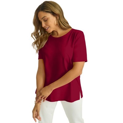 Jessica London Women's Plus Size Uptown Refined Tee
