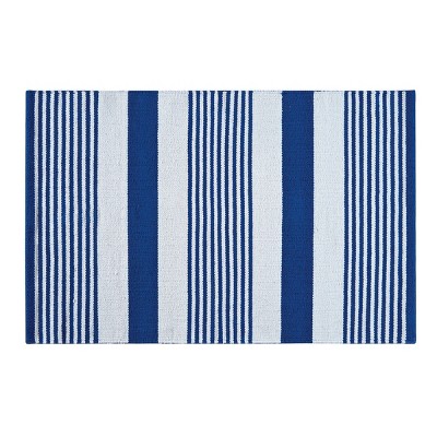 C&F Home 2'0" x 5'0" Blue & White July Fourth Woven Indoor Rug