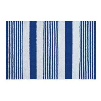C&F Home 2'0" x 5'0" Blue & White July Fourth Woven Rug