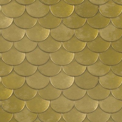 Tempaper Brass Belly Self-Adhesive Removable Wallpaper By Genevieve Gorder Brass