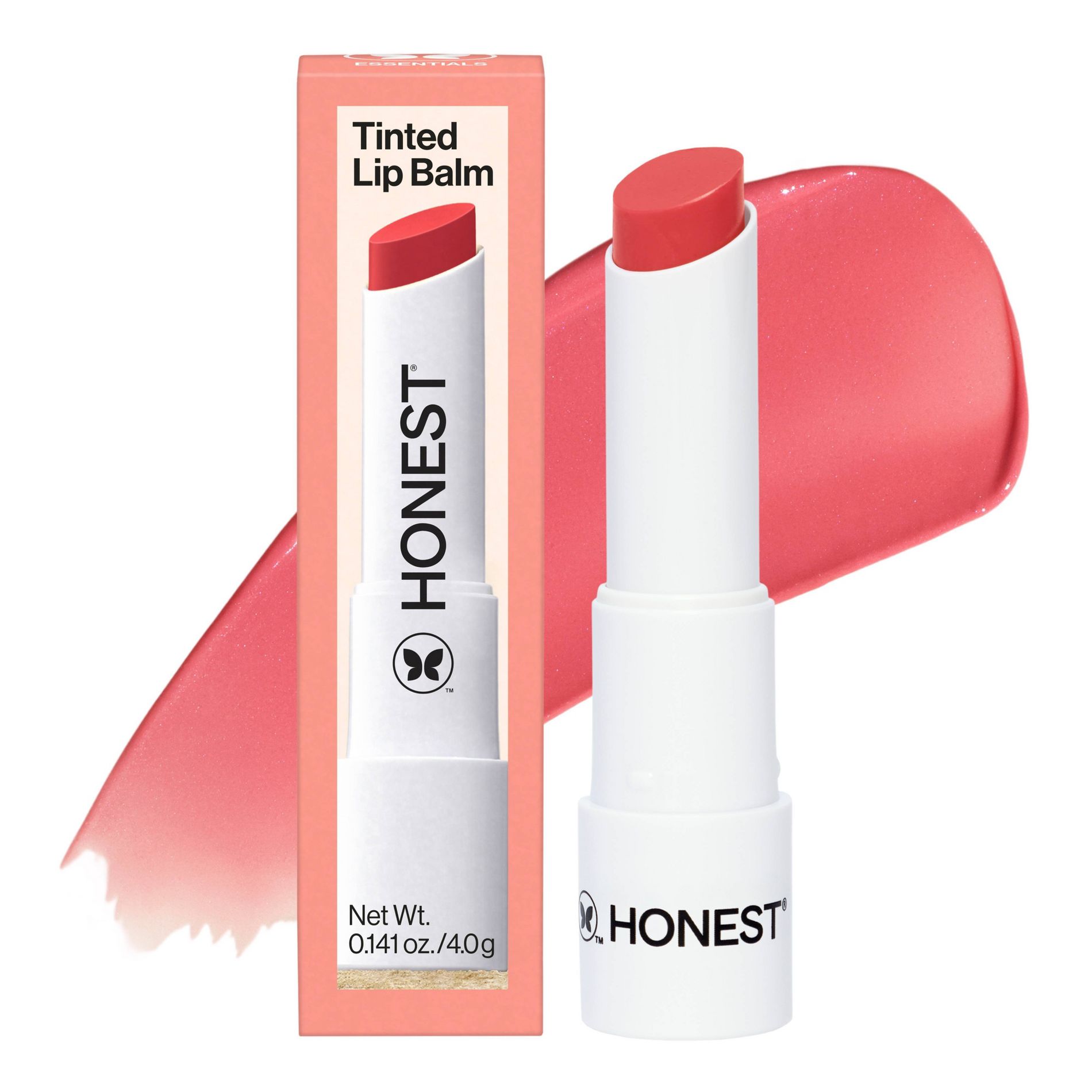 Honest Beauty Tinted Lip Balm with Avocado Oil - Fruit Punch - 0.141 oz