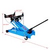 Syemin Lift Jacks 2.5 Ton Hydraulic Floor Low Profile Floor Jack, Racing Floor Jack with Dual Pistons Quick Lift Pump, Blue, 27.6"*16.54"*7.87" - 3 of 4