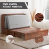 Murphy Bed Cabinet with Foldable Mattress, Queen Murphy Bed with Charging Station, Drawers - 4 of 4