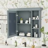 Bathroom Cabinet Wall Mounted, Bathroom Medicine Cabinet with Mirror Door, Wall Mounted Utility Cabinet for Bathroom Kitchen Laundry - 4 of 4