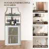 Corner Wine Cabinet, Metal Wine Holder Stand Holds 50+ Bottles & Glassware, Floor Wine Storage for Kitchen Dining Room Office Bar - 4 of 4