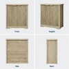 Recessed Sideboard with Storage, Contemporary Sideboard with 2 Doors and Adjustable Shelves, Media Console, Mid-Century Storage Cabinet for Entryway - 3 of 4