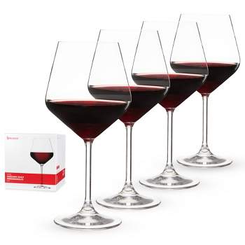 6pcs, 12oz Wine Glasses, Durable Long Stem Crystal Clear Red Wine Glasses  Bulk, Lead-Free Goblet, Dishwasher Safe